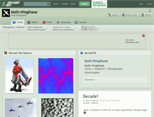 Tablet Screenshot of moth-wingthane.deviantart.com