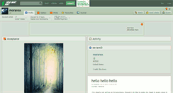 Desktop Screenshot of moranox.deviantart.com