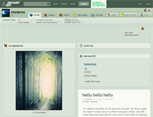 Tablet Screenshot of moranox.deviantart.com