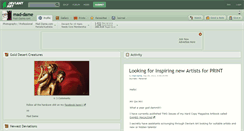 Desktop Screenshot of mad-dame.deviantart.com