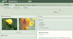 Desktop Screenshot of calviaart.deviantart.com