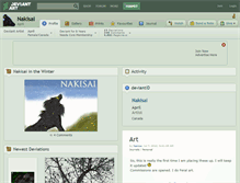 Tablet Screenshot of nakisai.deviantart.com