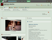 Tablet Screenshot of nightmare-machine.deviantart.com