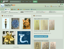 Tablet Screenshot of megnrox15.deviantart.com