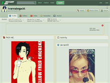 Tablet Screenshot of iwannabegackt.deviantart.com