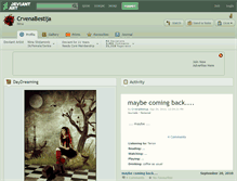 Tablet Screenshot of crvenabestija.deviantart.com