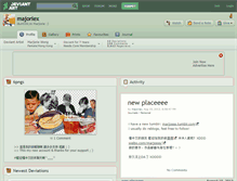 Tablet Screenshot of majoriex.deviantart.com