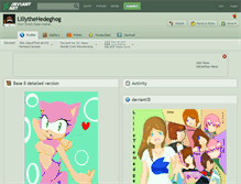 Tablet Screenshot of lillythehedeghog.deviantart.com