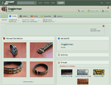 Tablet Screenshot of gogglerman.deviantart.com