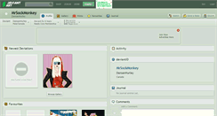 Desktop Screenshot of mrsockmonkey.deviantart.com