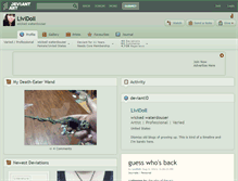 Tablet Screenshot of lividoll.deviantart.com