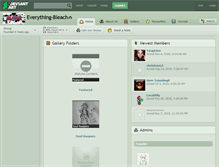 Tablet Screenshot of everything-bleach.deviantart.com