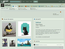 Tablet Screenshot of katroart.deviantart.com