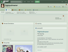 Tablet Screenshot of flightlessdreamer.deviantart.com