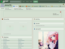 Tablet Screenshot of jenny192.deviantart.com