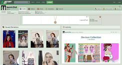 Desktop Screenshot of lauren2hot.deviantart.com