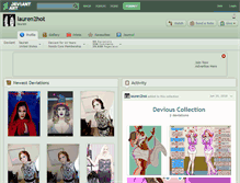 Tablet Screenshot of lauren2hot.deviantart.com