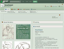 Tablet Screenshot of nonaookami.deviantart.com