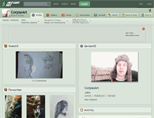 Tablet Screenshot of corpseart.deviantart.com