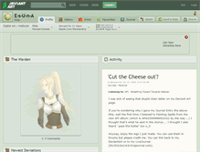Tablet Screenshot of e-s-u-n-a.deviantart.com