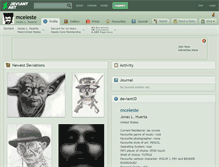Tablet Screenshot of mceleste.deviantart.com