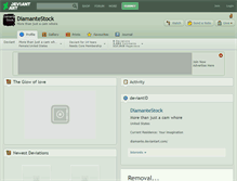 Tablet Screenshot of diamantestock.deviantart.com