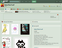 Tablet Screenshot of neko7the7wolf.deviantart.com