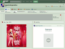 Tablet Screenshot of espectrohypnotico.deviantart.com