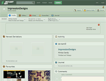 Tablet Screenshot of impressiondesigns.deviantart.com
