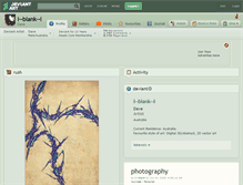 Tablet Screenshot of i--blank--i.deviantart.com