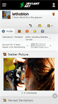 Mobile Screenshot of lethobion.deviantart.com