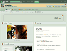Tablet Screenshot of lethobion.deviantart.com