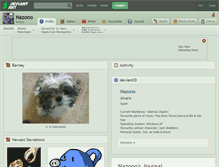 Tablet Screenshot of nazono.deviantart.com