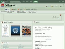 Tablet Screenshot of flashexplained.deviantart.com