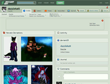 Tablet Screenshot of dazzlekatt.deviantart.com