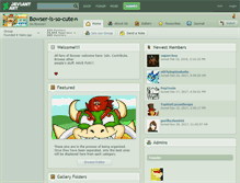 Tablet Screenshot of bowser-is-so-cute.deviantart.com