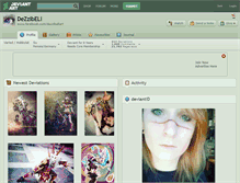 Tablet Screenshot of dezzibell.deviantart.com