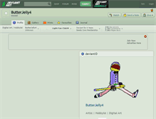 Tablet Screenshot of butterjelly4.deviantart.com