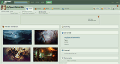 Desktop Screenshot of myspacedementia.deviantart.com