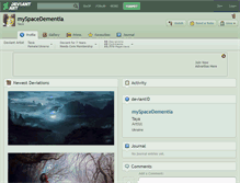 Tablet Screenshot of myspacedementia.deviantart.com