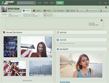Tablet Screenshot of brick-blue.deviantart.com