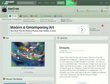 Tablet Screenshot of alancross.deviantart.com