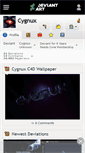 Mobile Screenshot of cygnux.deviantart.com