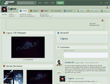 Tablet Screenshot of cygnux.deviantart.com