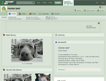 Tablet Screenshot of moose-seer.deviantart.com