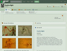 Tablet Screenshot of dusktwilight.deviantart.com