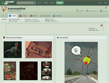 Tablet Screenshot of kosmonauttihai.deviantart.com