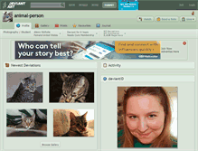 Tablet Screenshot of animal-person.deviantart.com