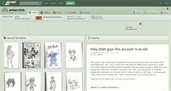 Desktop Screenshot of amberchick.deviantart.com