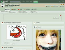 Tablet Screenshot of cantthinkofanamelol.deviantart.com